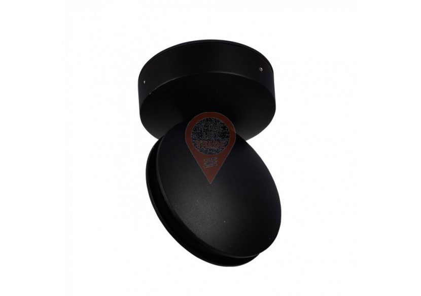 Applique Murale 7W Corps Noir IP65 Blanc Naturel