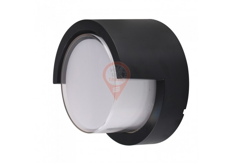 Applique LED 12W Sami-Frame Noire Ronde 4000K