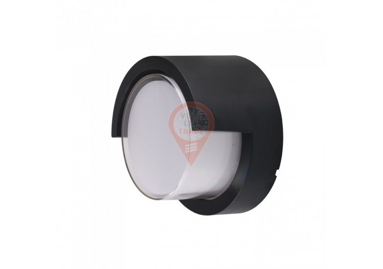 Applique LED 7W Sami-Frame Ronde Noire 3000K