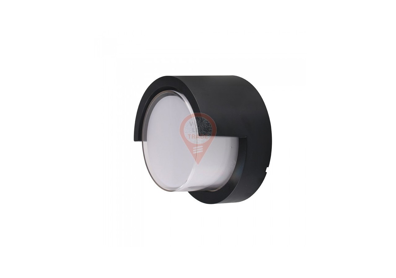 Applique LED 7W Sami-Frame Ronde Noire 3000K
