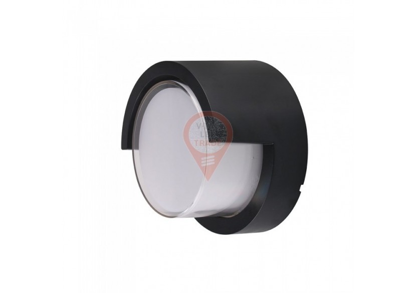 Applique LED 7W Sami-Frame Ronde Noire 3000K