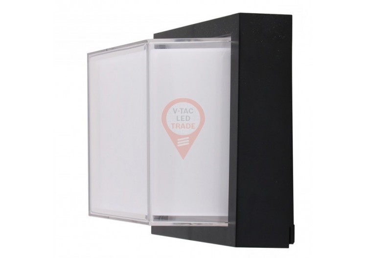 Applique Murale LED 12W Carrée Noire 4000K