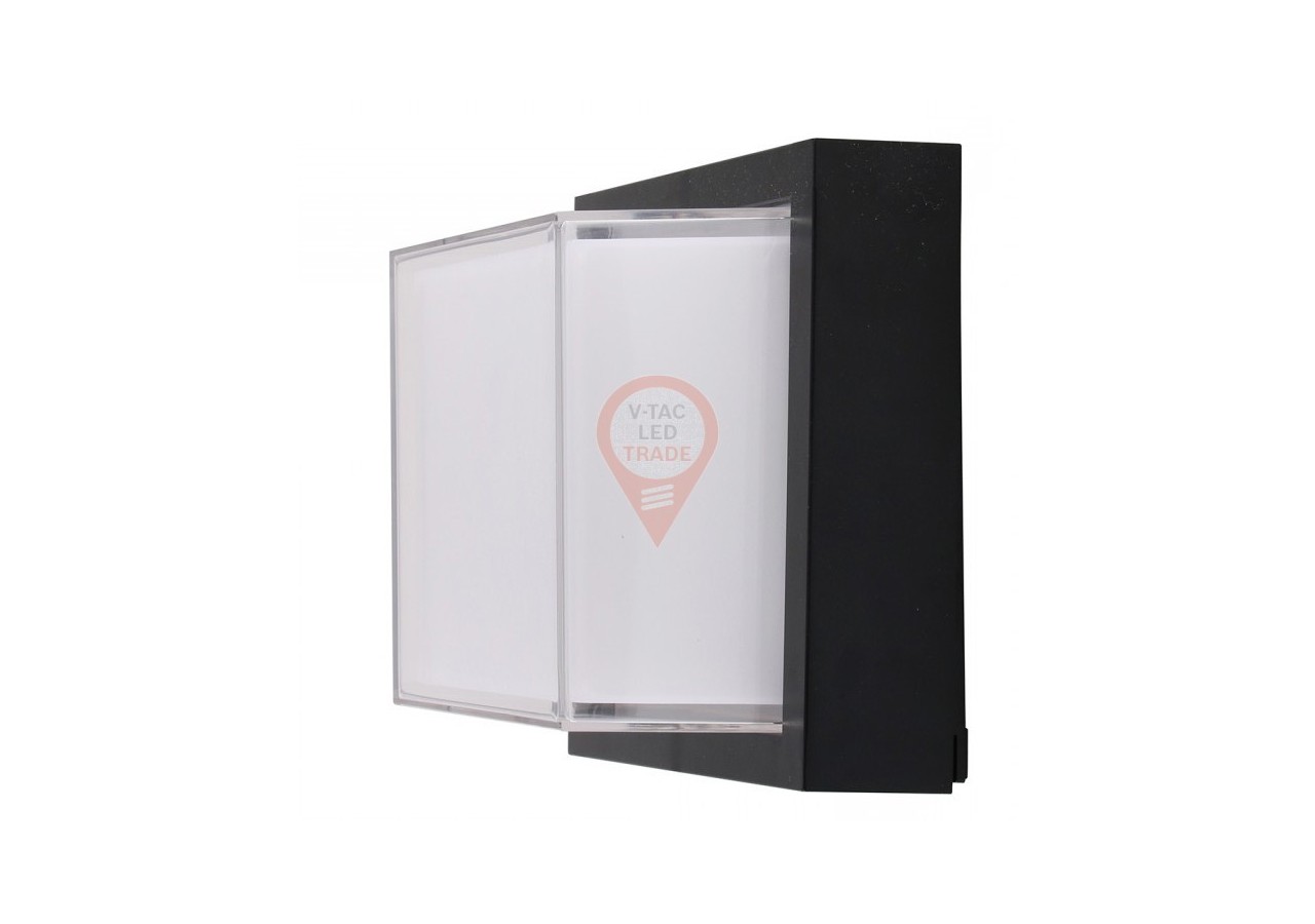 Applique Murale LED 12W Carrée Noire 4000K