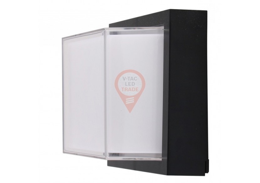 Applique Murale LED 12W Carrée Noire 4000K