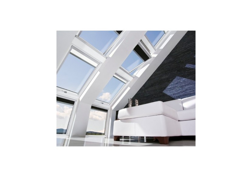 Fênetres de toit 94x160 en bois /polyuréthane à rotation FTU-V - 87AE80 - Fakro