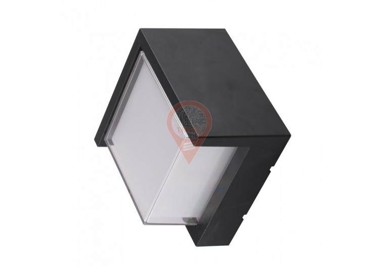 Applique Murale LED 12W Carrée Noire 3000K