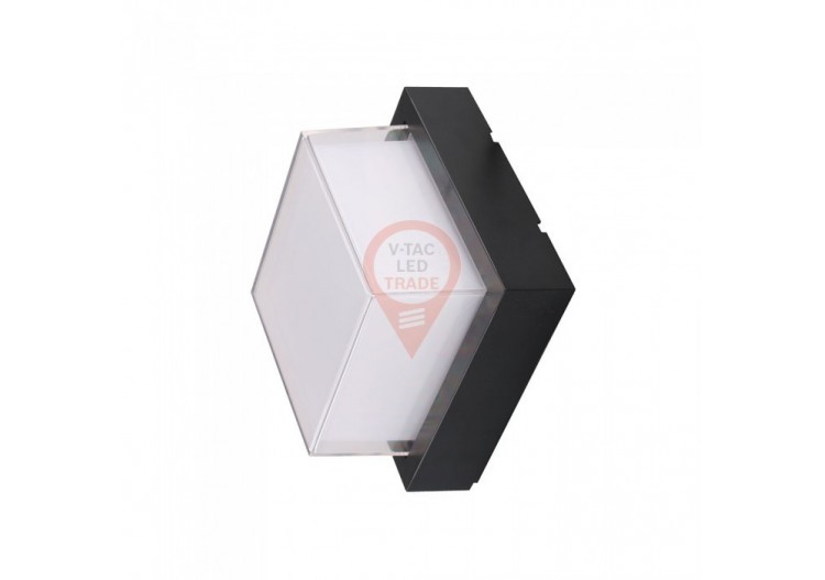 Applique Murale LED 7W Carrée Noire 3000K