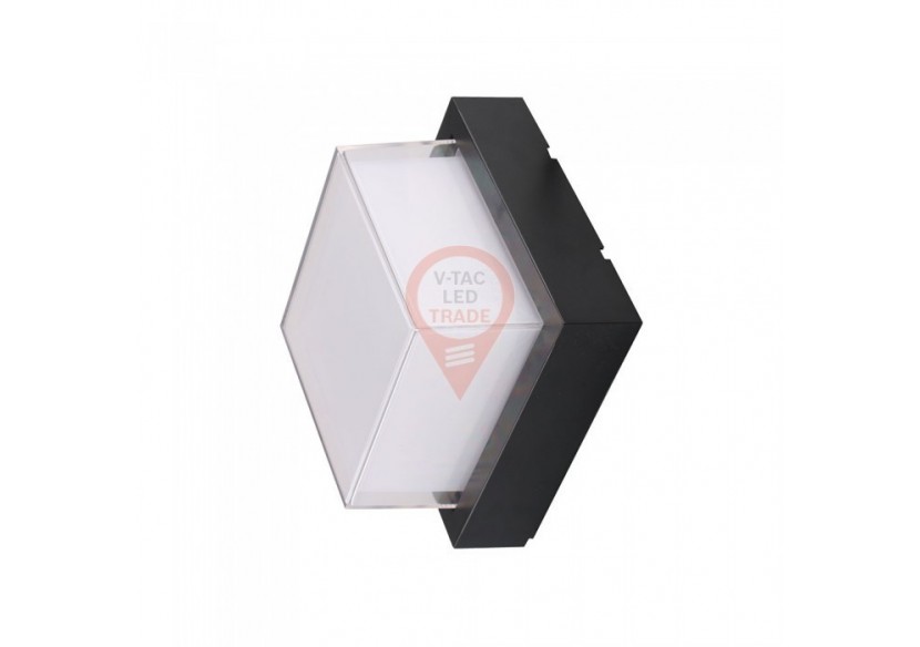 Applique Murale LED 7W Carrée Noire 3000K