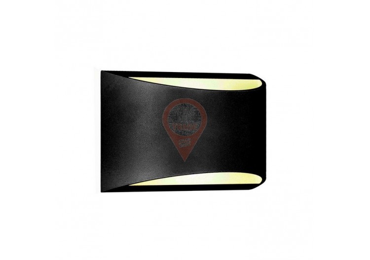 Applique LED 9W avec puce Bridgelux Corps Noir 4000K IP54