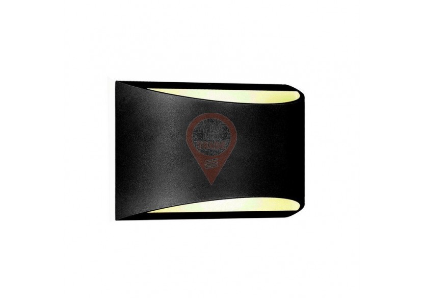 Applique LED 9W avec puce Bridgelux Corps Noir 4000K IP54