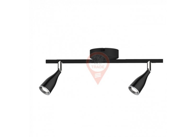 Applique Murale 2 x 4,5W Corps Noir Blanc Chaud