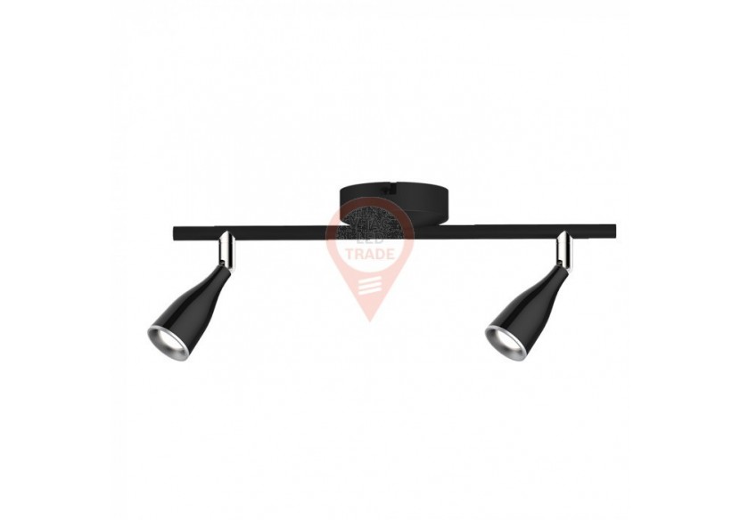 Applique Murale 2 x 4,5W Corps Noir Blanc Naturel