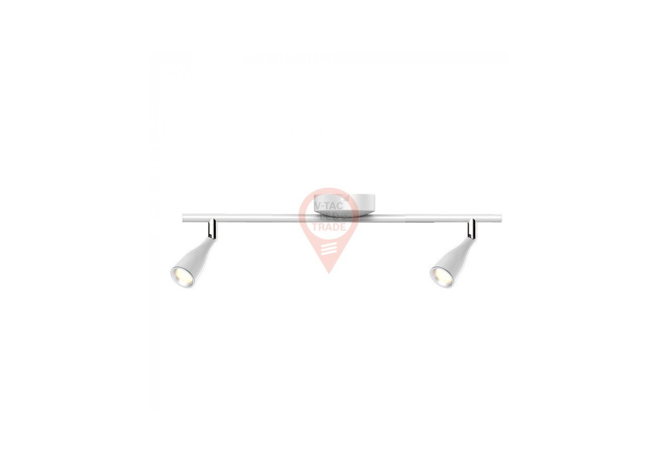 Applique Murale 2 x 4,5W Corps Blanc Blanc Chaud