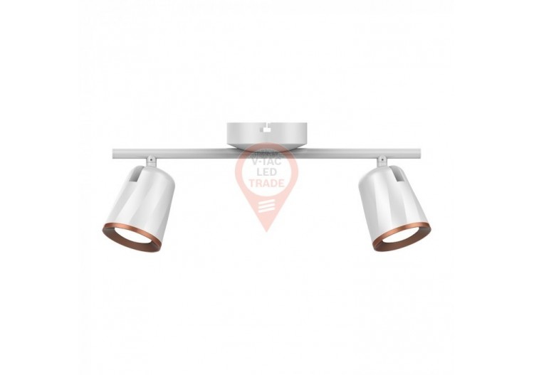 Applique Murale 2 x 6W Corps Blanc Blanc Chaud