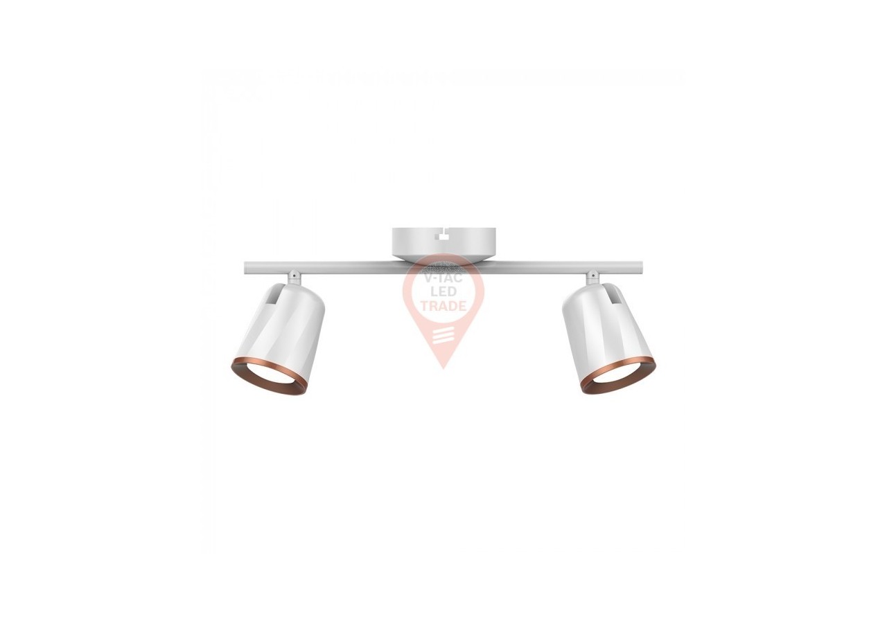 Applique Murale 2 x 6W Corps Blanc Blanc Naturel