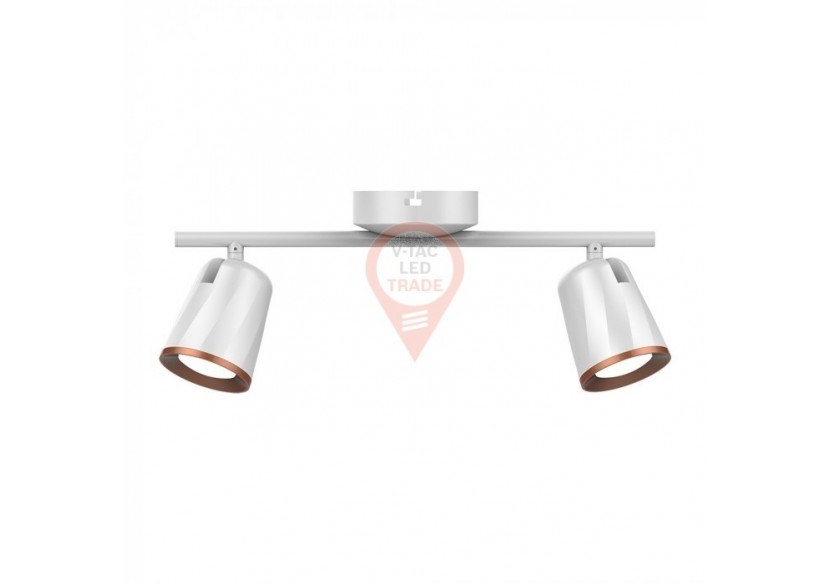 Applique Murale 2 x 6W Corps Blanc Blanc Naturel