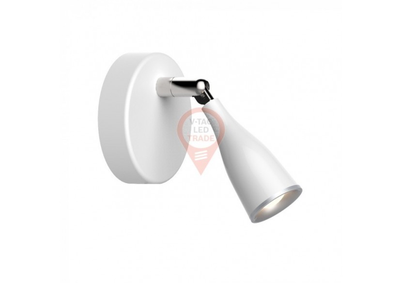 Applique Murale 4,5W Corps Blanc Blanc Chaud