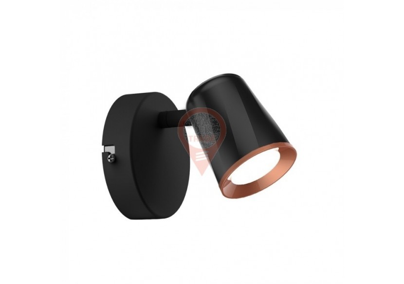 Applique Murale 6W Corps Noir Blanc Naturel