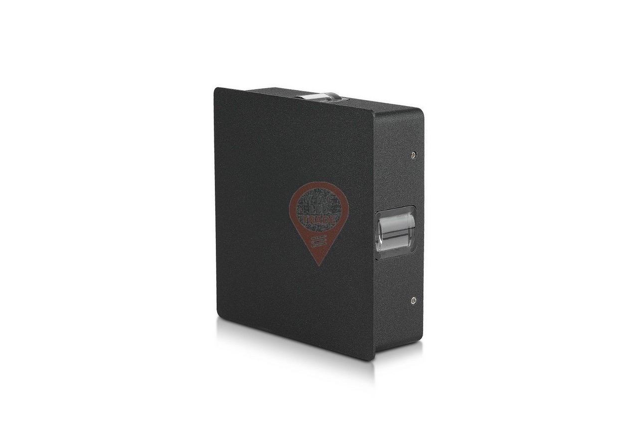 Applique Murale LED 4W Corps Noir Carré 3000K IP65