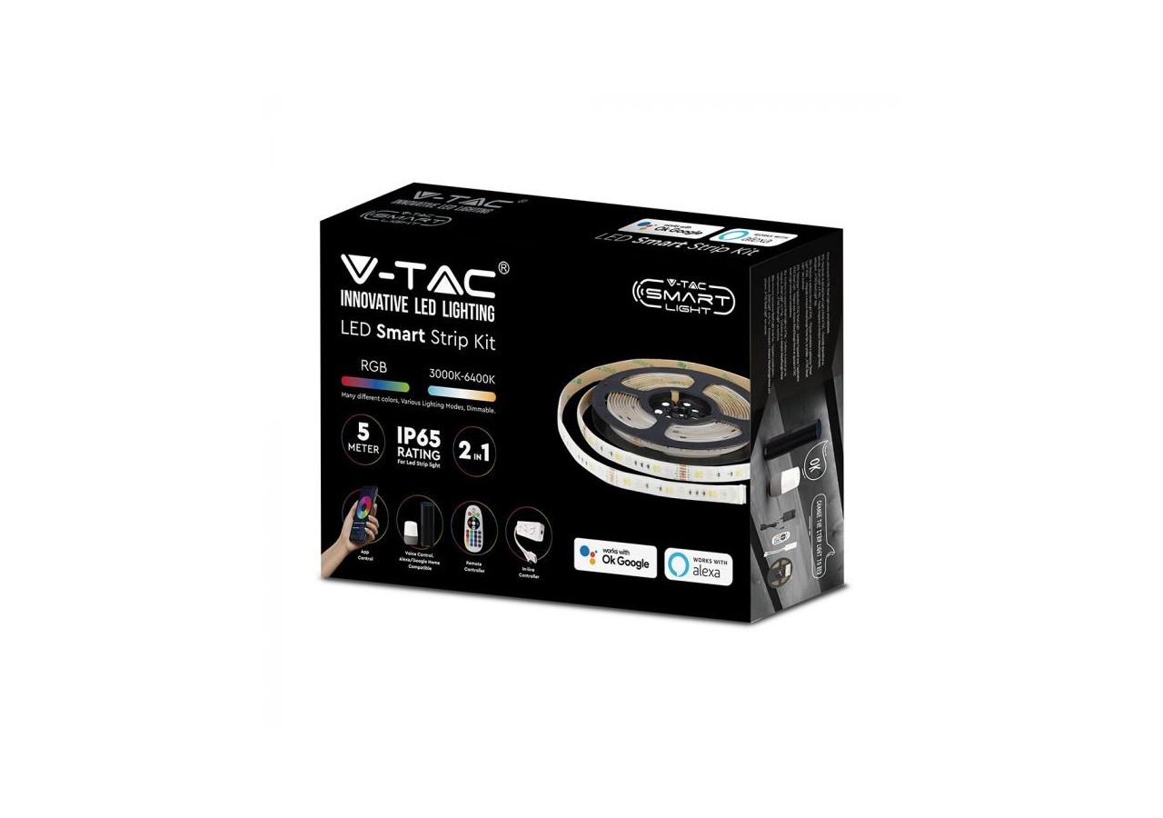 Bande Lumineuse LED 28W 5050/54 RGB + 3 en 1 IP65 Alexa Smart