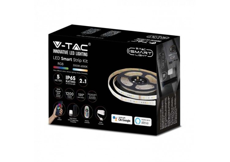 Kit Bande LED 90leds13W RGB + WW + CW TUYA Wifi Intelligent