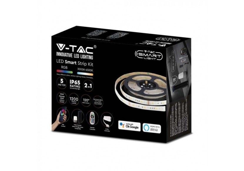 Kit Bande LED 90leds13W RGB + WW + CW TUYA Wifi Intelligent