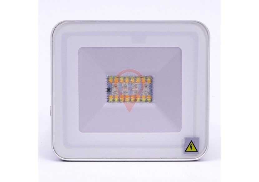 Projecteur LED 20W Bluetooth Jonction Interne Corps Blanc RGB + Blanc