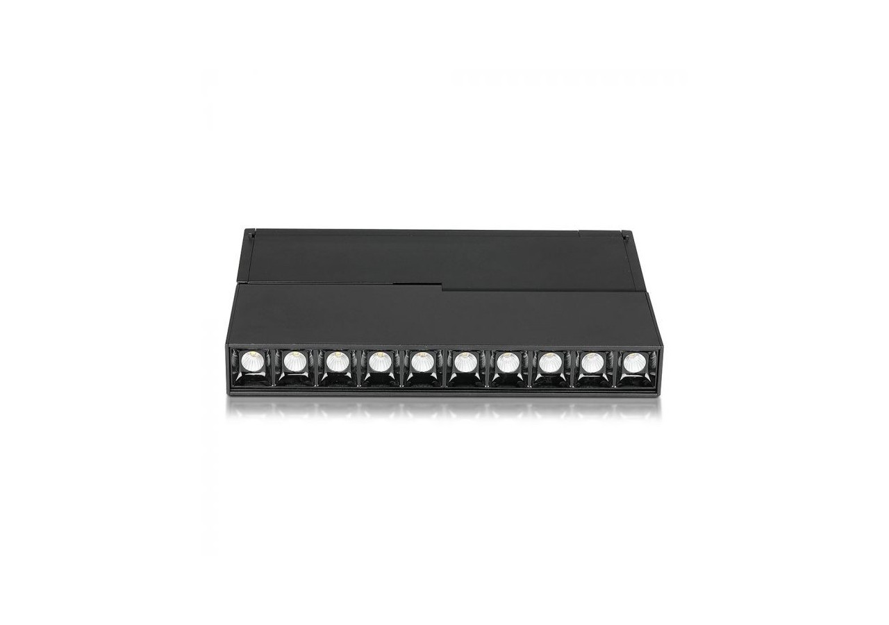 Spot Linéaire à Cardan Magnétique SMD 10 x 2W LED Noir IP20 24V 4000K