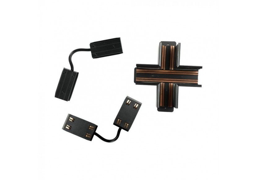 Connecteur de rail de type croisé pour lumières magnétiques