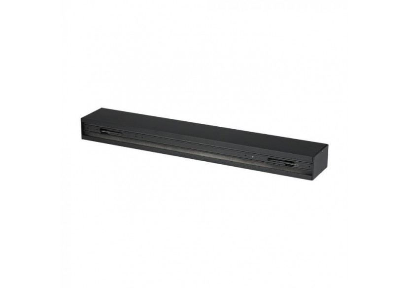 Rail de rail encastrable en aluminium noir 0,5 m Rail de rail encastrable en aluminium noir 0,5 m