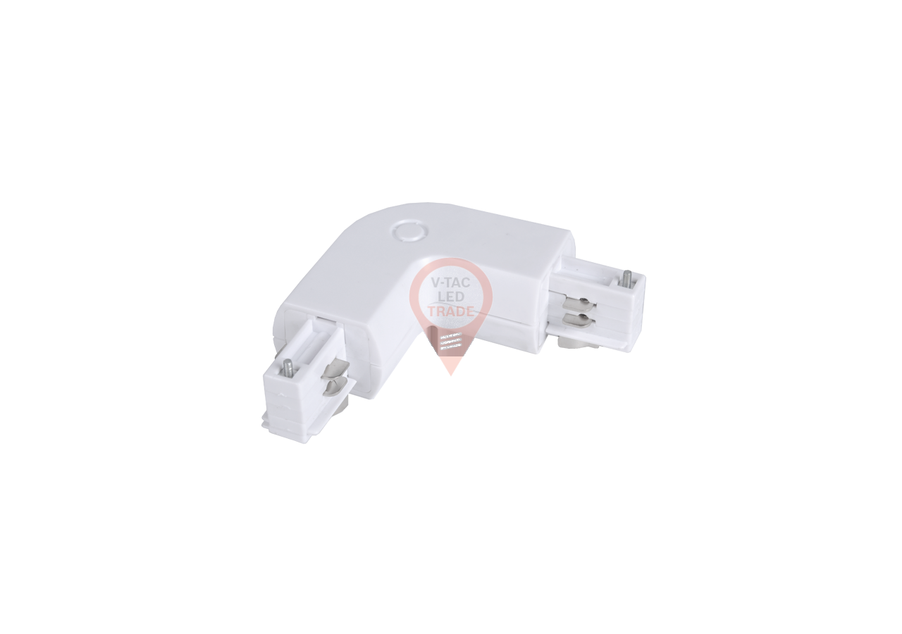 Connecteur d'éclairage sur rail 4L blanc