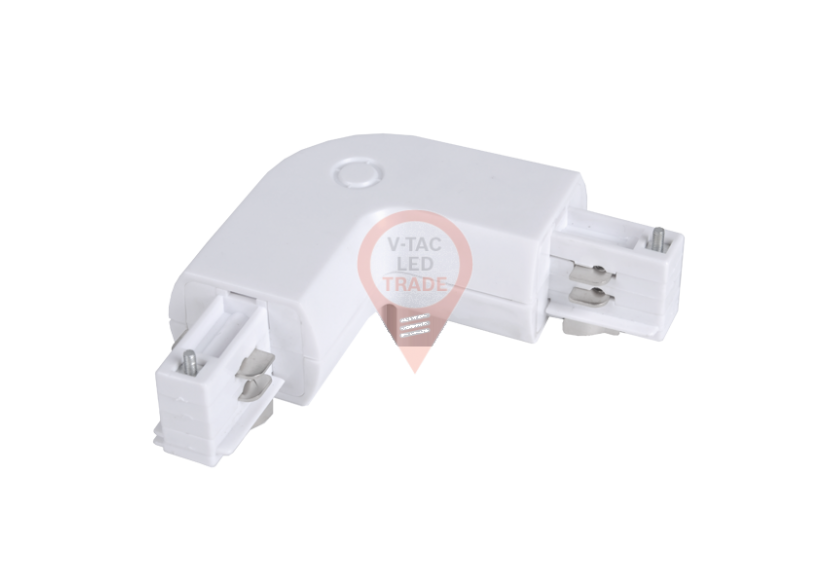 Connecteur d'éclairage sur rail 4T blanc