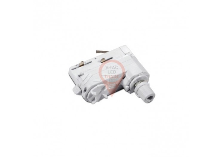 Adaptateur pour 4 rails d'éclairage blanc