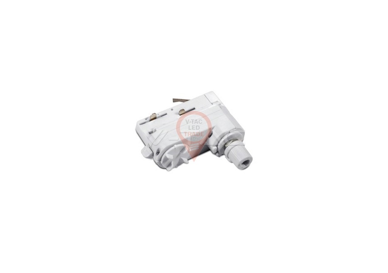 Adaptateur pour 4 rails d'éclairage blanc