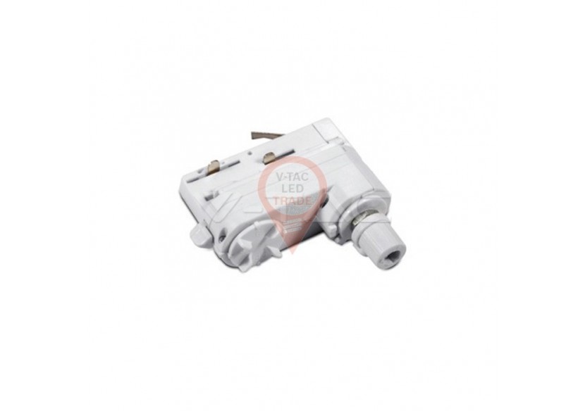 Adaptateur pour 4 rails d'éclairage blanc