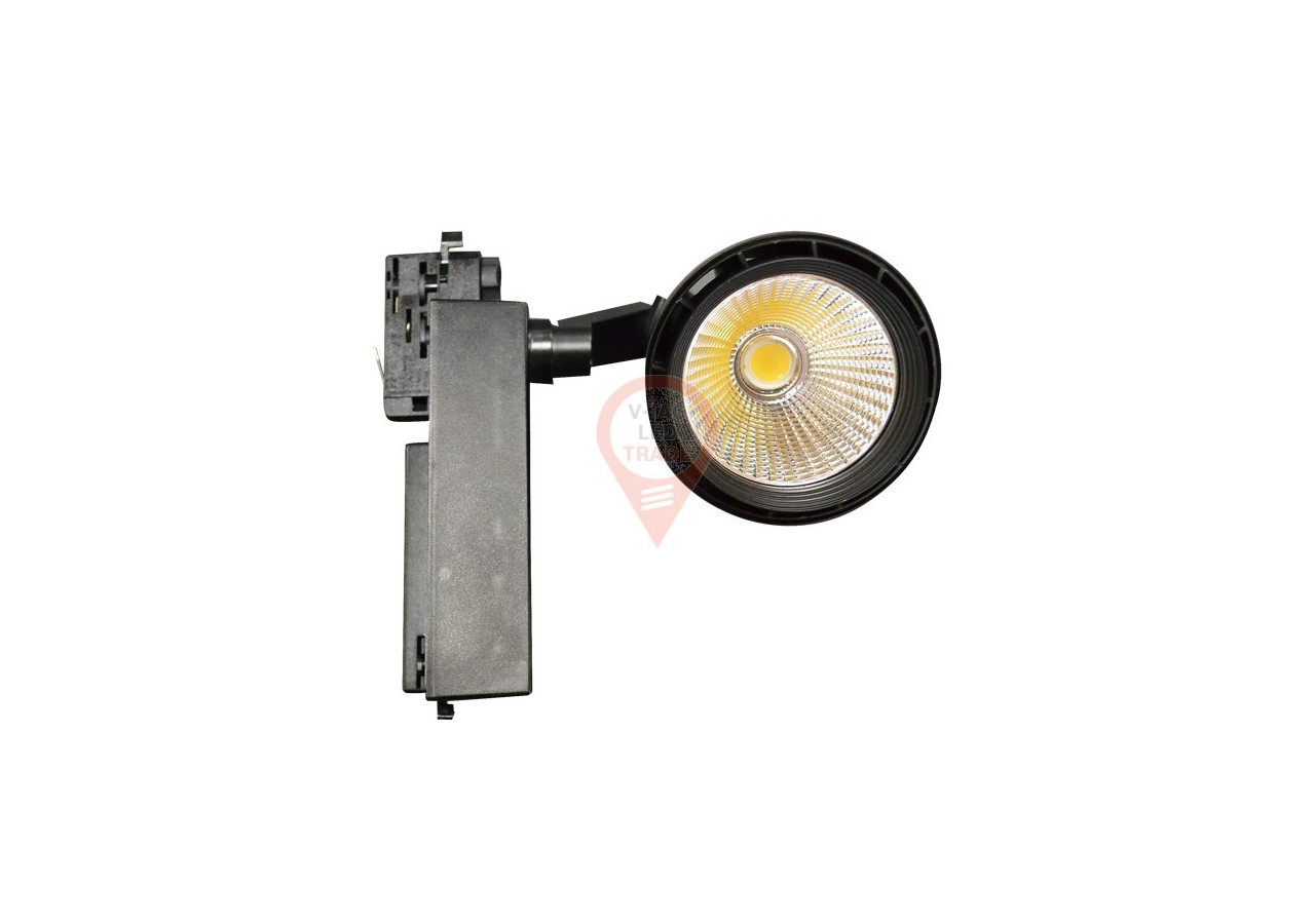 Luminaire sur Rail LED 33W Corps Noir Blanc
