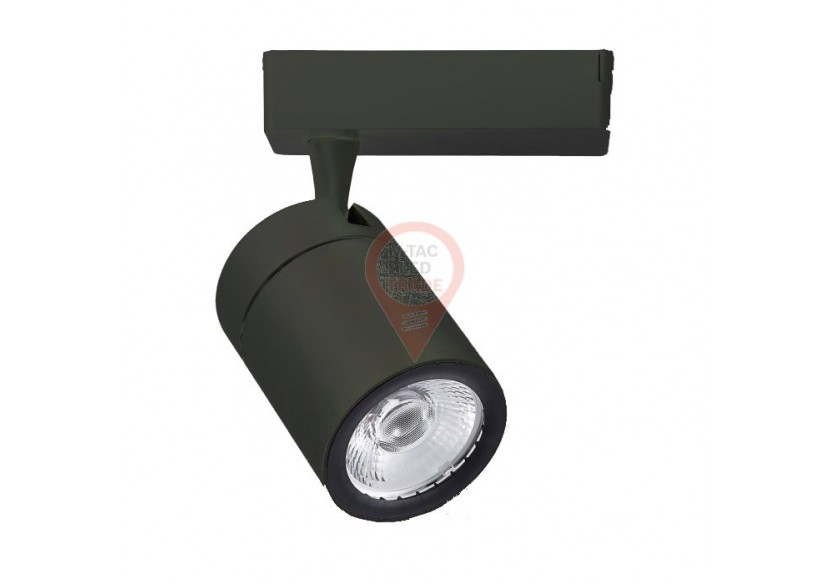 Luminaire sur Rail LED 35W Corps Noir Blanc Naturel