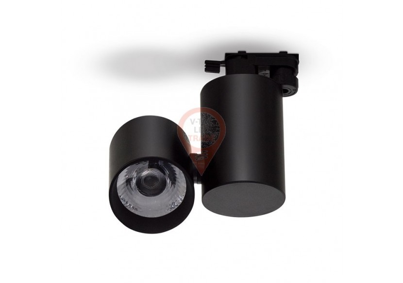 Luminaire sur Rail LED 15W Corps Noir Blanc Luminaire sur Rail LED 15W Corps Noir Blanc