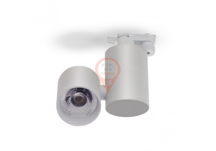 Luminaire sur Rail LED 15W Corps Blanc Blanc