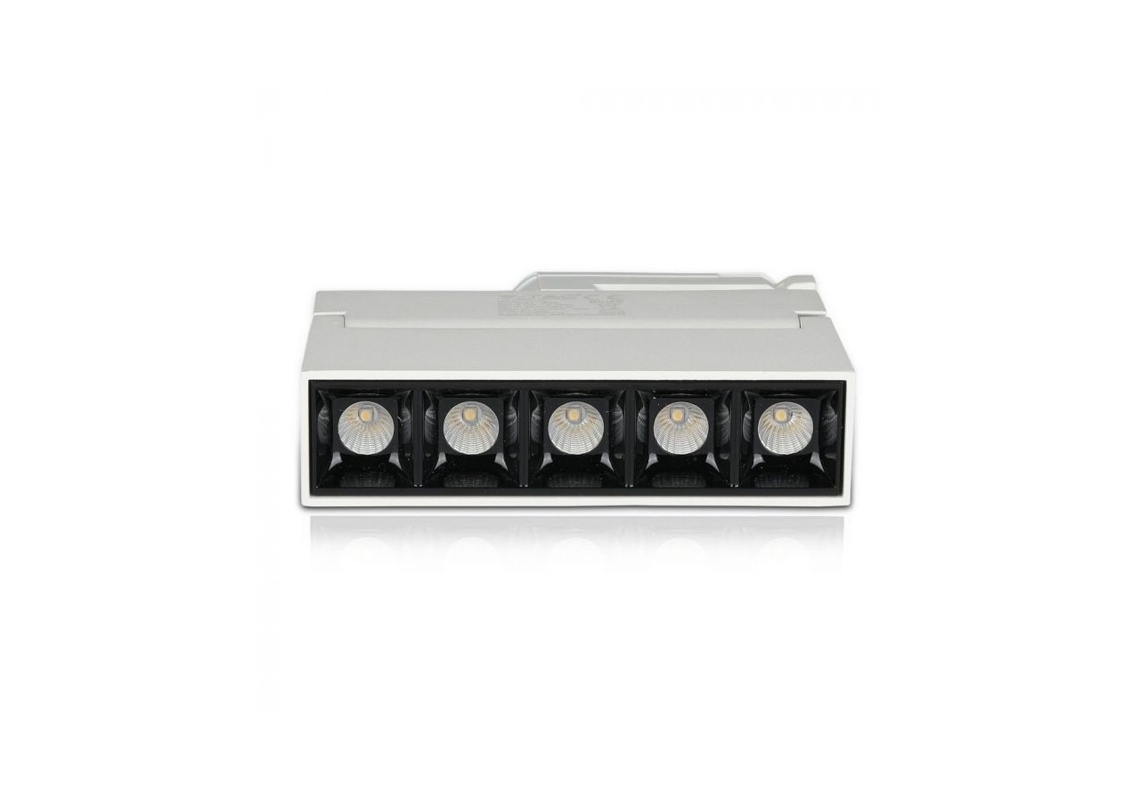 Projecteur Linéaire LED 12W Puce SAMSUNG Corps Blanc 2700K