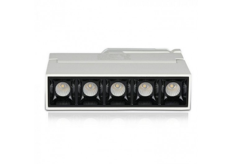 Projecteur Linéaire LED 12W Puce SAMSUNG Corps Blanc 4000K