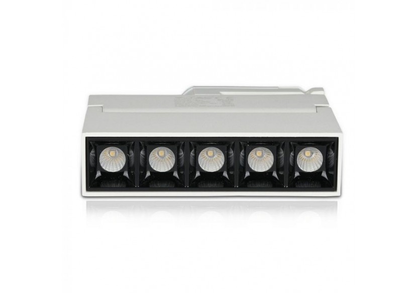 Projecteur Linéaire LED 12W Puce SAMSUNG Corps Blanc 4000K