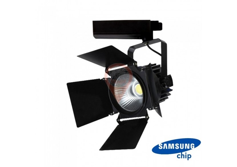 Spot LED sur Rail 33W SAMSUNG CHIP Corps Noir 5000K Spot LED sur Rail 33W SAMSUNG CHIP Corps Noir 5000K