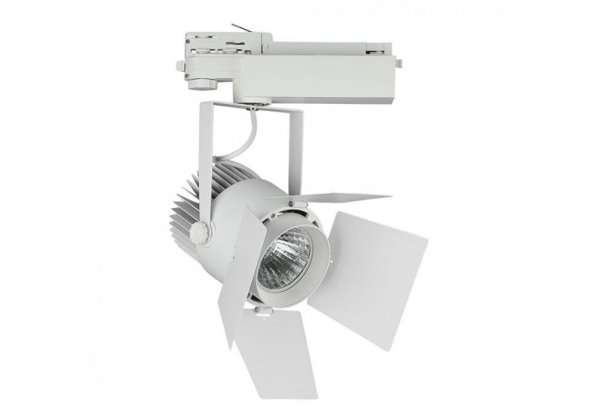 Spot LED sur Rail 33W Puce SAMSUNG Corps Blanc 3000K