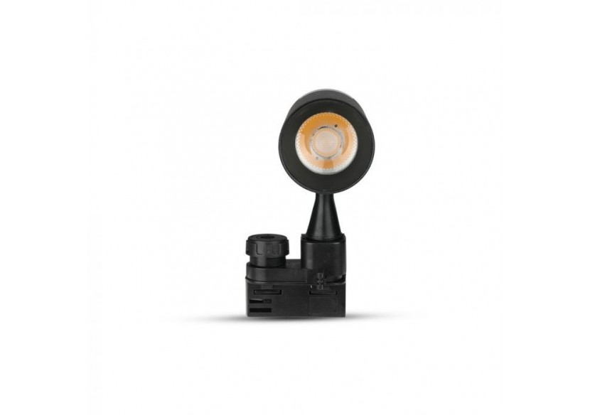 Spot LED sur Rail 30W SAMSUNG CHIP Corps Noir 3000K