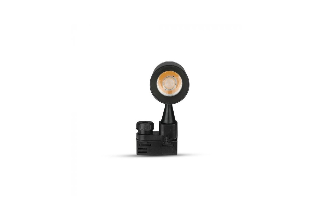 Spot LED sur Rail 30W SAMSUNG CHIP Corps Noir 4000K