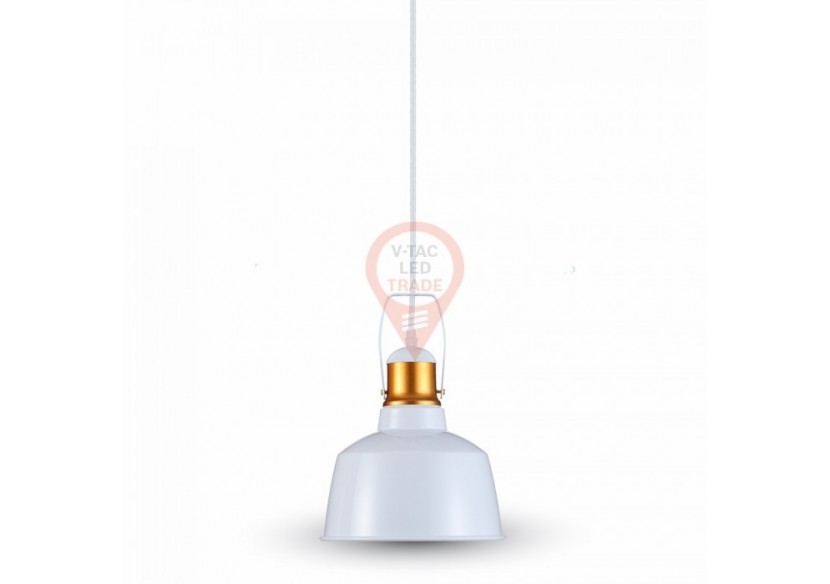 Suspension avec abat-jour en aluminium blanc Suspension avec abat-jour en aluminium blanc