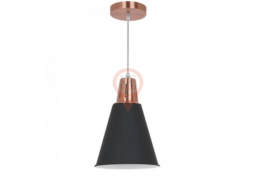 Suspension Moderne Rouge Cuivre Sable Noir Ø220 Suspension Moderne Rouge Cuivre Sable Noir Ø220