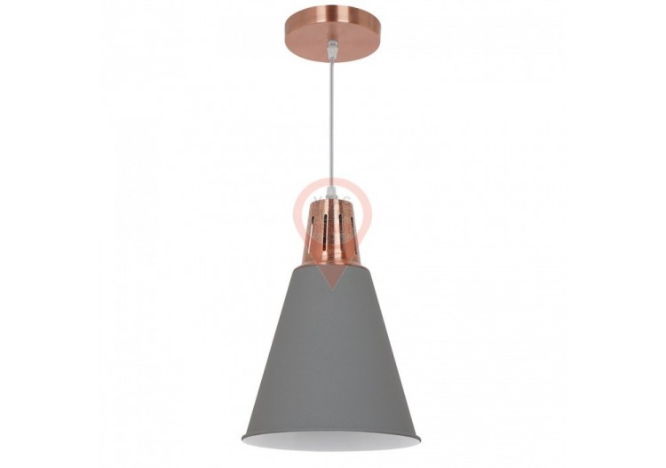 Suspension Moderne Cuivre Rouge Gris Sable Ø220