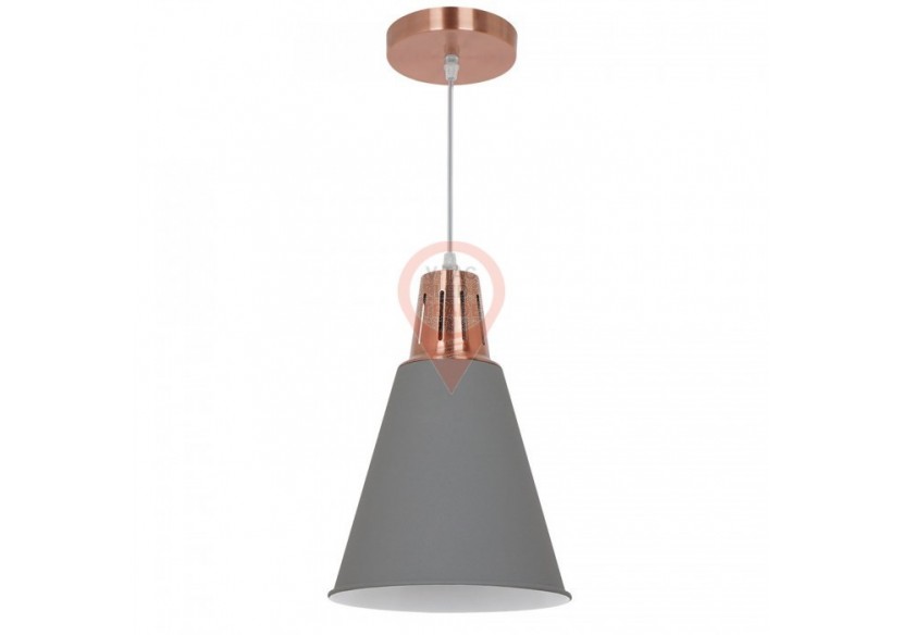 Suspension Moderne Cuivre Rouge Gris Sable Ø220 Suspension Moderne Cuivre Rouge Gris Sable Ø220